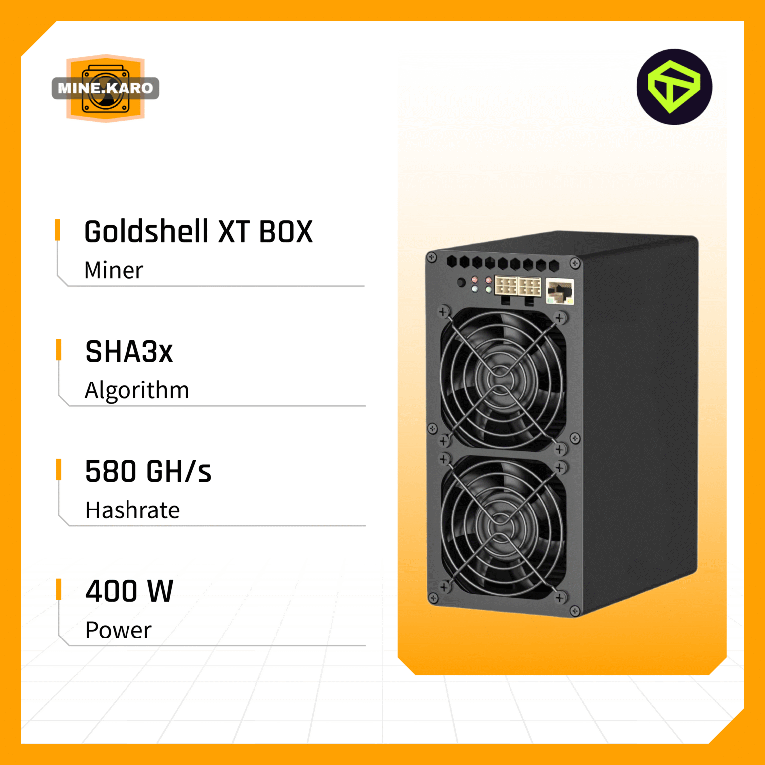 Goldshell XT BOX - minekaro.com
